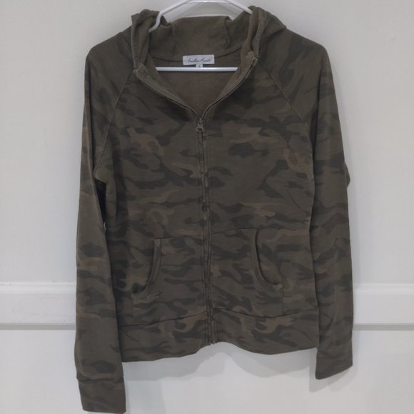 Brand New Another Love Women's Camo Full Zip Hoodie With Pockets Size S B171 - Picture 1 of 1